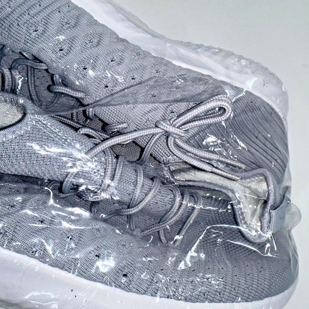 Men's Grey Knit Walking Sneakers Lightweight Comfort Size 46 (US 12) | NEW - Picture 3 of 5